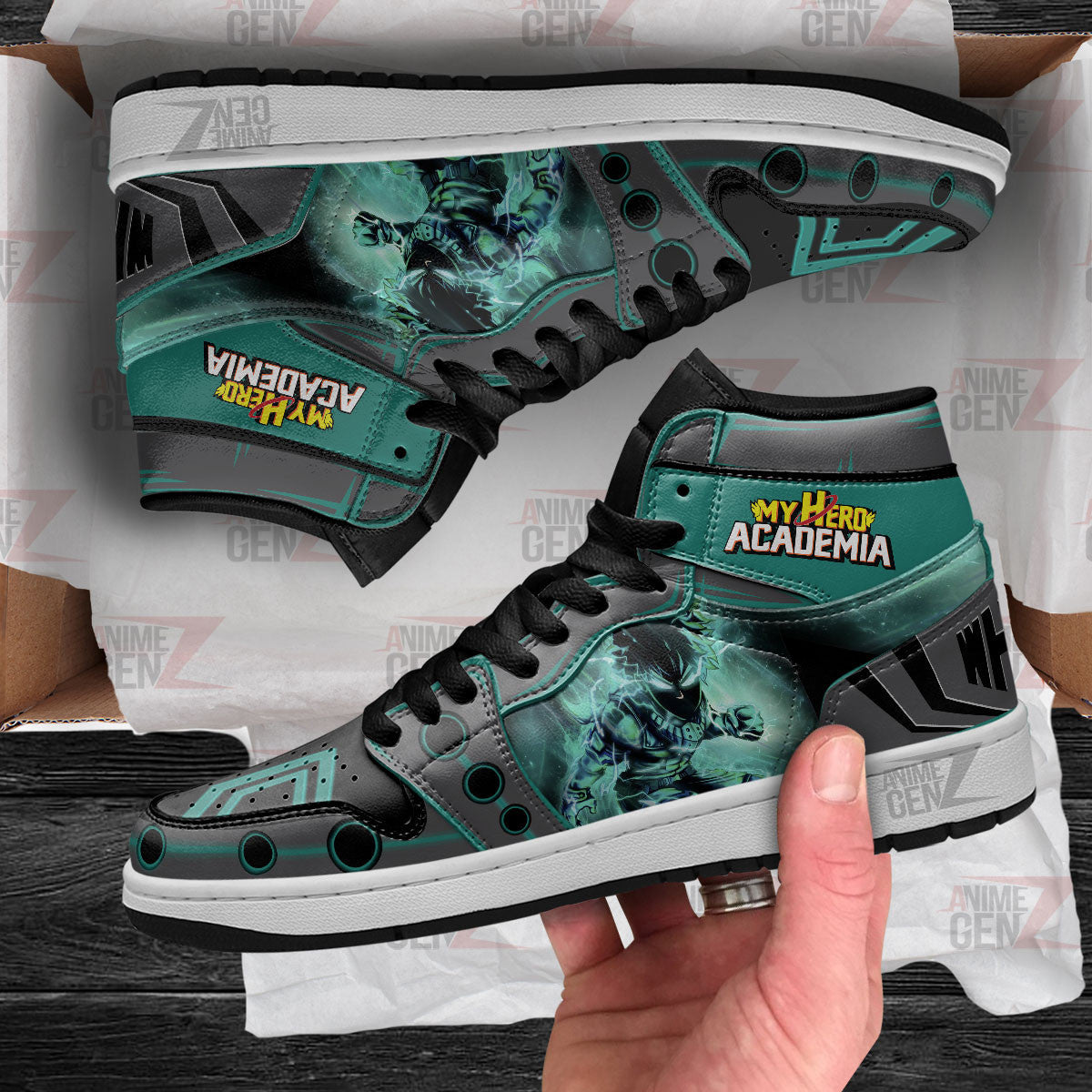 Musketeers Izuku JD Sneakers Custom Anime My Hero Academia Shoes