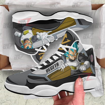 Dragon Ball Vegeta Fukkatsu Super Saiyan God Air Jordan 13 Sneakers Custom Anime Shoes