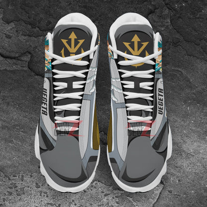 Dragon Ball Vegeta Fukkatsu Super Saiyan God Air Jordan 13 Sneakers Custom Anime Shoes