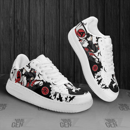 Naruto Itachi Akatsuki Air Sneakers Custom Anime Shoes