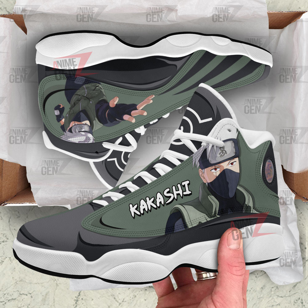 Kakashi Naruto Anime Air Jordan 13 Sneakers Custom Anime Shoes