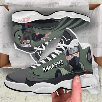 Kakashi Naruto Anime Air Jordan 13 Sneakers Custom Anime Shoes