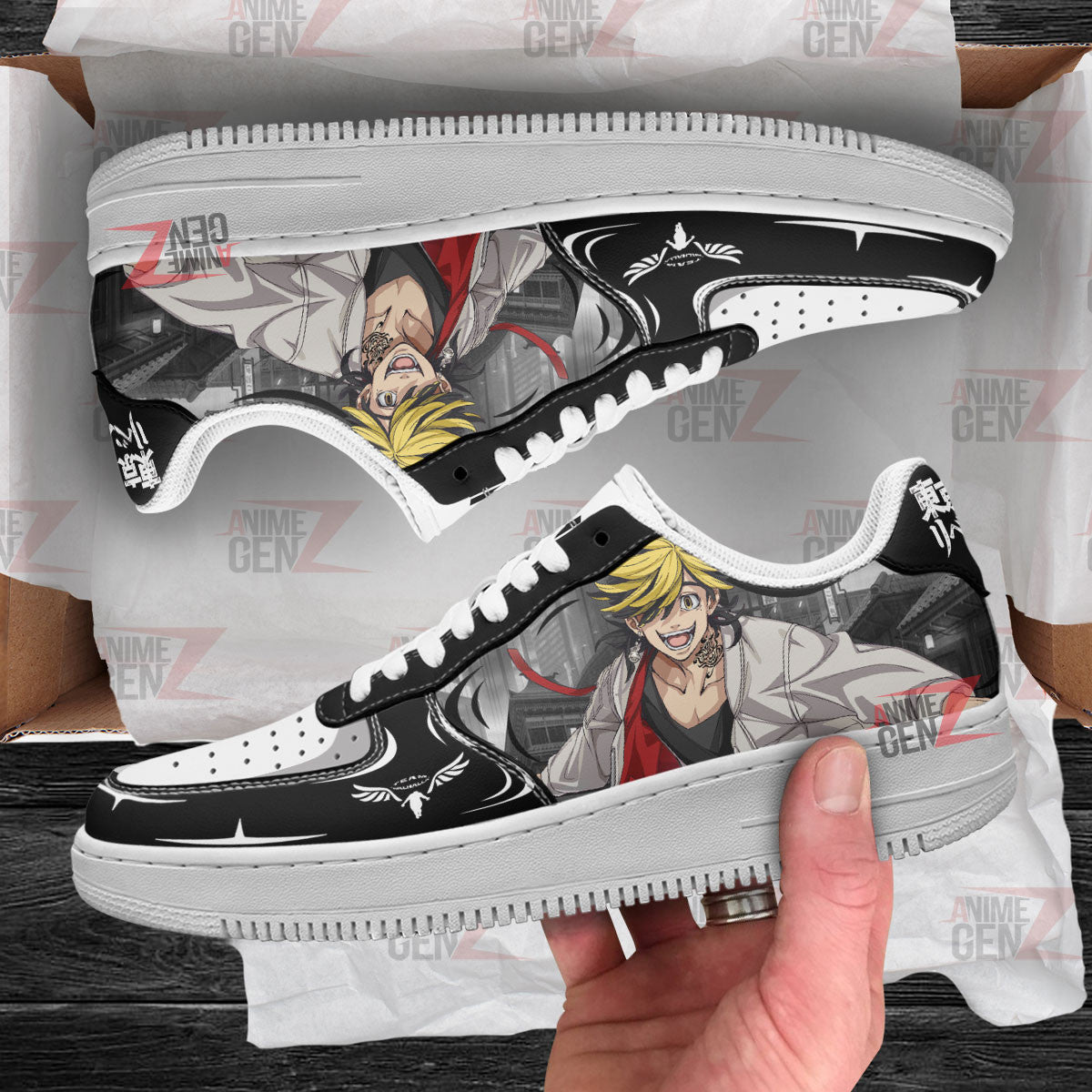 Tokyo Revengers Kazutora Hanemiya Air Sneakers Custom Anime Shoes