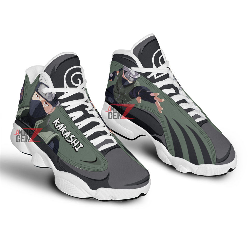 Kakashi Naruto Anime Air Jordan 13 Sneakers Custom Anime Shoes
