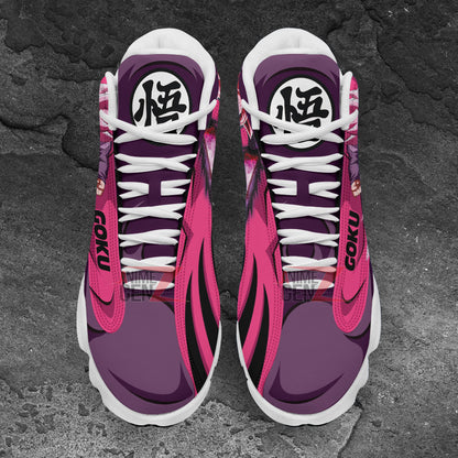 Dragon Ball Sneakers Goku Black Rose Air Jordan 13 Sneakers Custom Anime Shoes