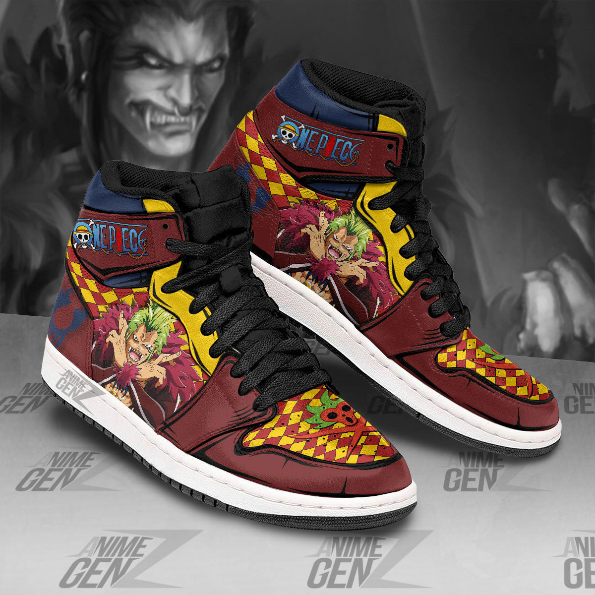 One Piece Bartolomeo JD Sneakers Custom Anime Shoes