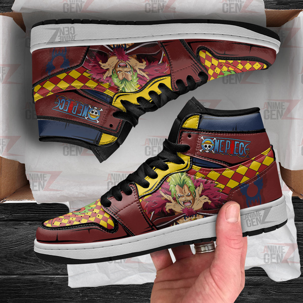 One Piece Bartolomeo JD Sneakers Custom Anime Shoes