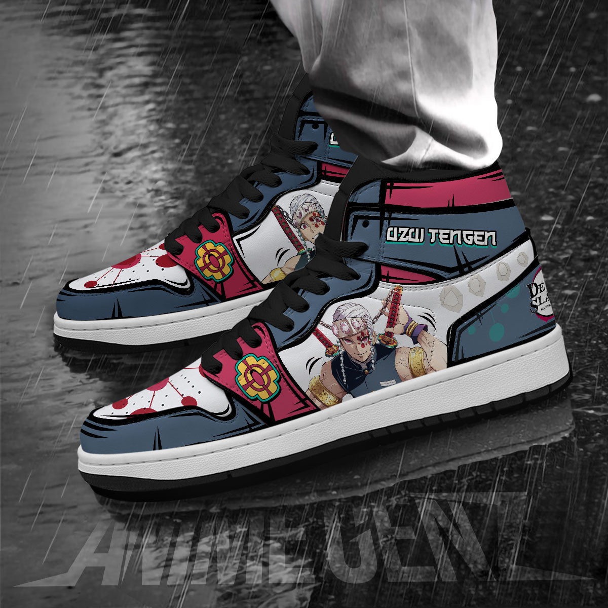 Demon Slayer JD Sneaker Uzui Tengen Custom Anime Shoes