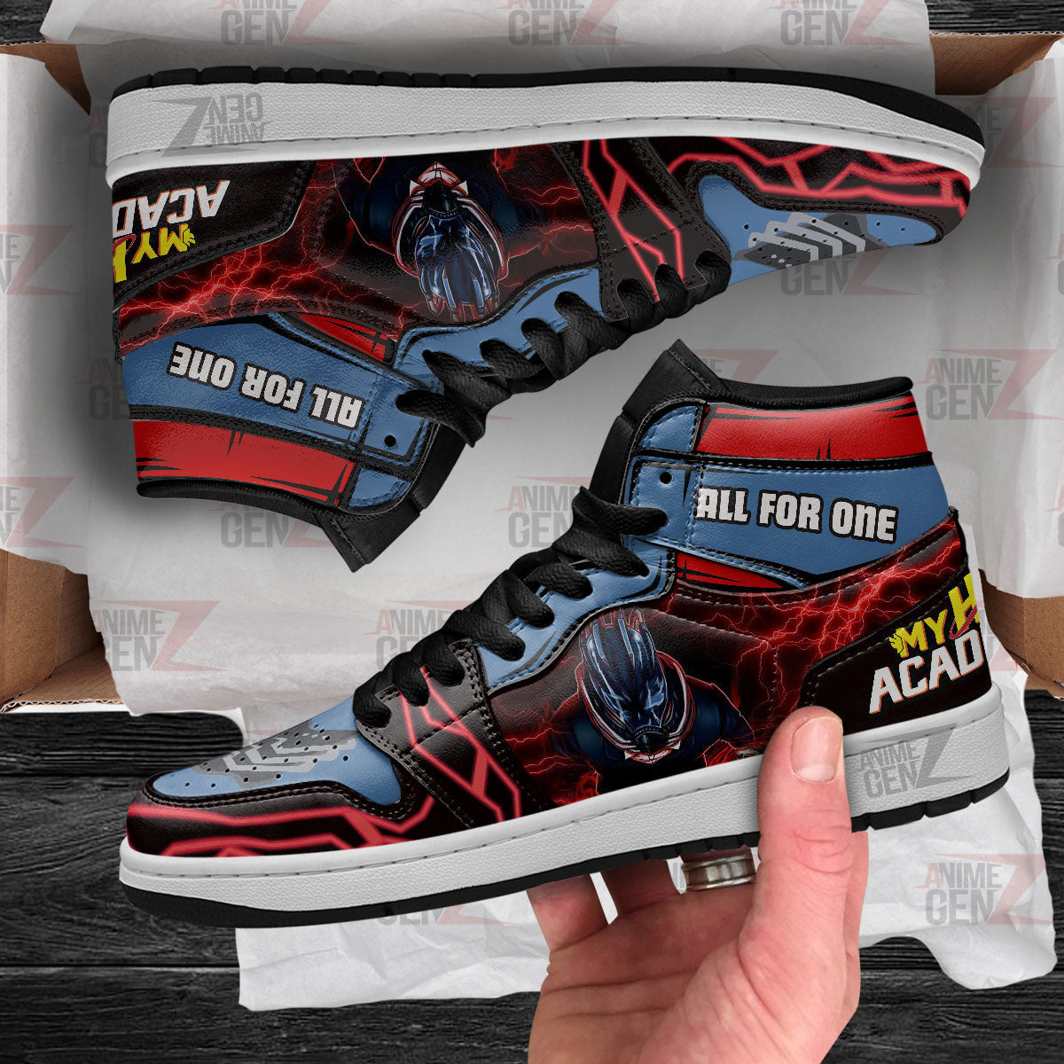 All For One JD Sneakers Custom Anime My Hero Academia Shoes