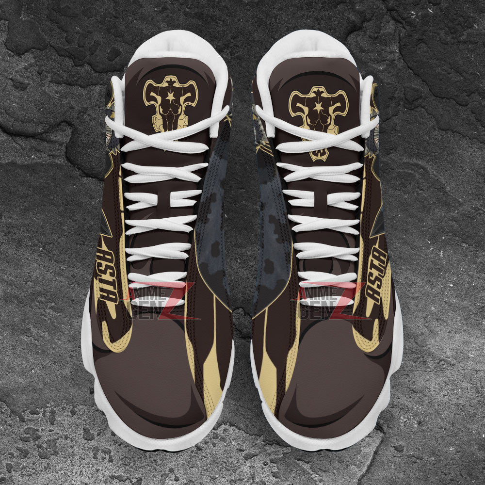 Black Clover Asta Black Bull Air Jordan 13 Sneakers Custom Anime Shoes