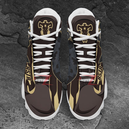 Black Clover Asta Black Bull Air Jordan 13 Sneakers Custom Anime Shoes