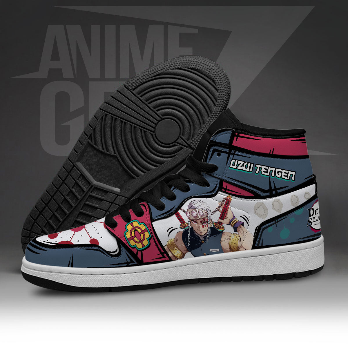 Demon Slayer JD Sneaker Uzui Tengen Custom Anime Shoes