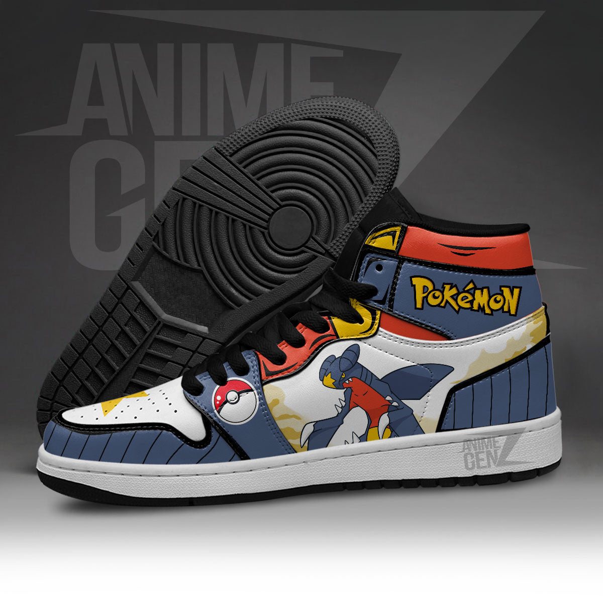 Pokemon Garchomp JD Sneakers Custom Pokemon Anime Shoes