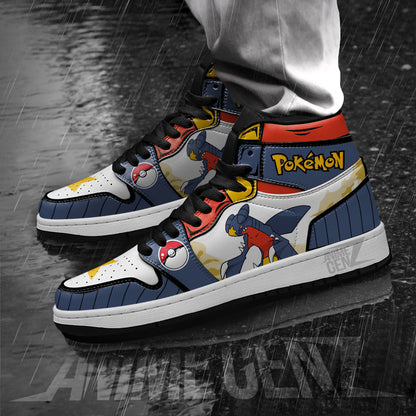 Pokemon Garchomp JD Sneakers Custom Pokemon Anime Shoes