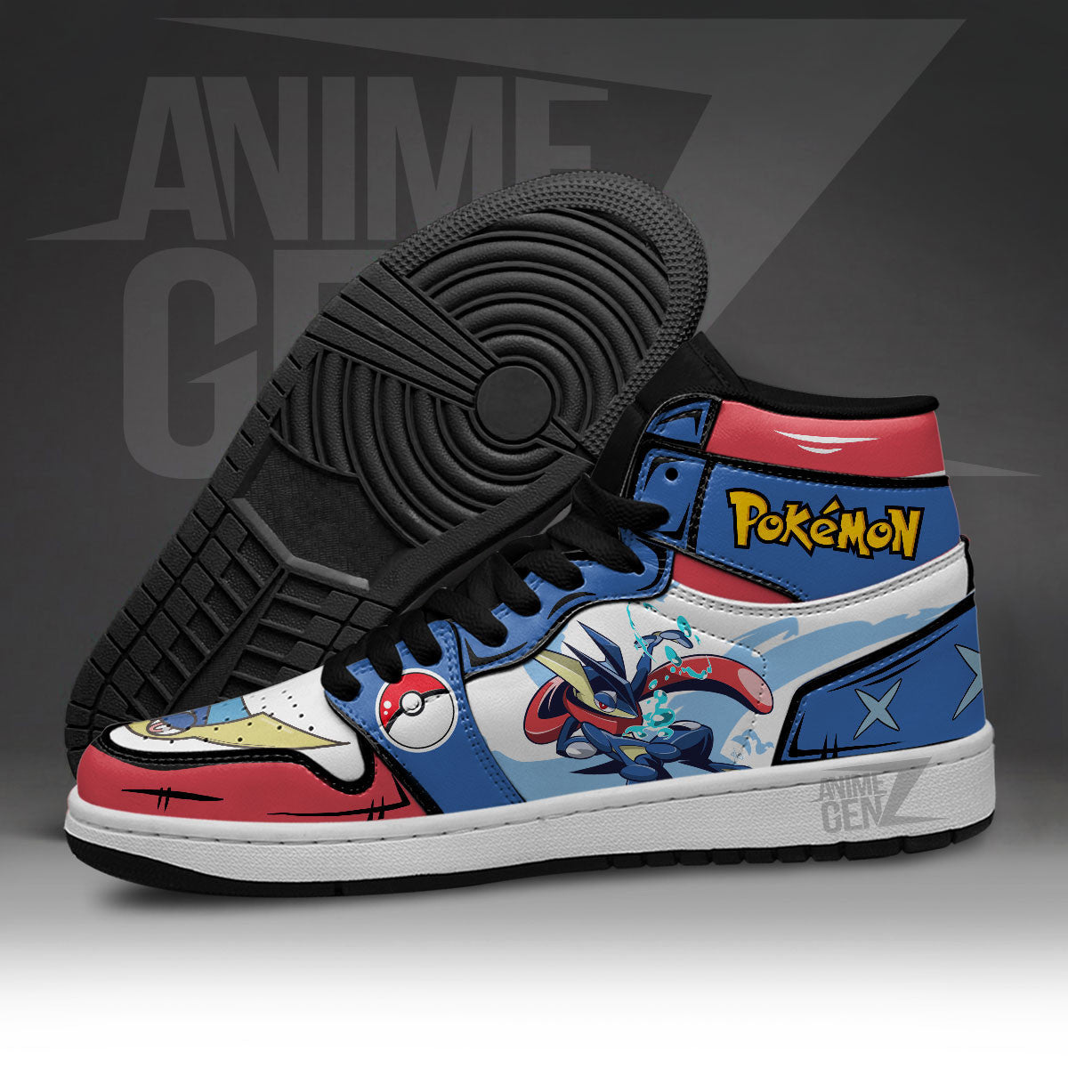 Pokemon Greninja JD Sneakers Custom Pokemon Anime Shoes