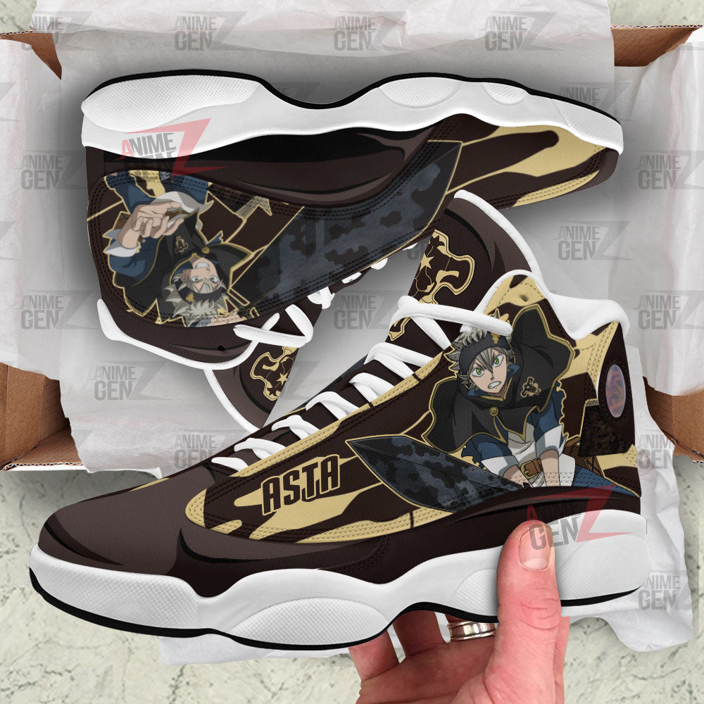 Black Clover Asta Black Bull Air Jordan 13 Sneakers Custom Anime Shoes