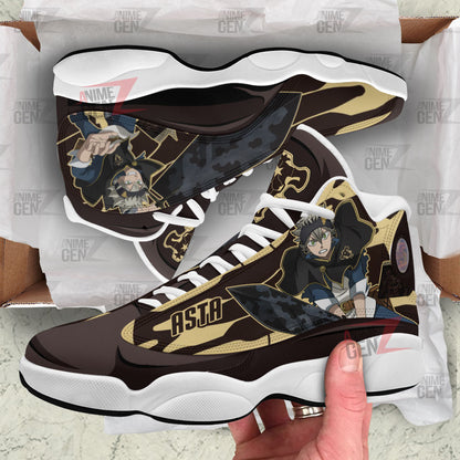 Black Clover Asta Black Bull Air Jordan 13 Sneakers Custom Anime Shoes