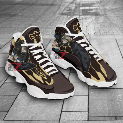 Black Clover Asta Black Bull Air Jordan 13 Sneakers Custom Anime Shoes