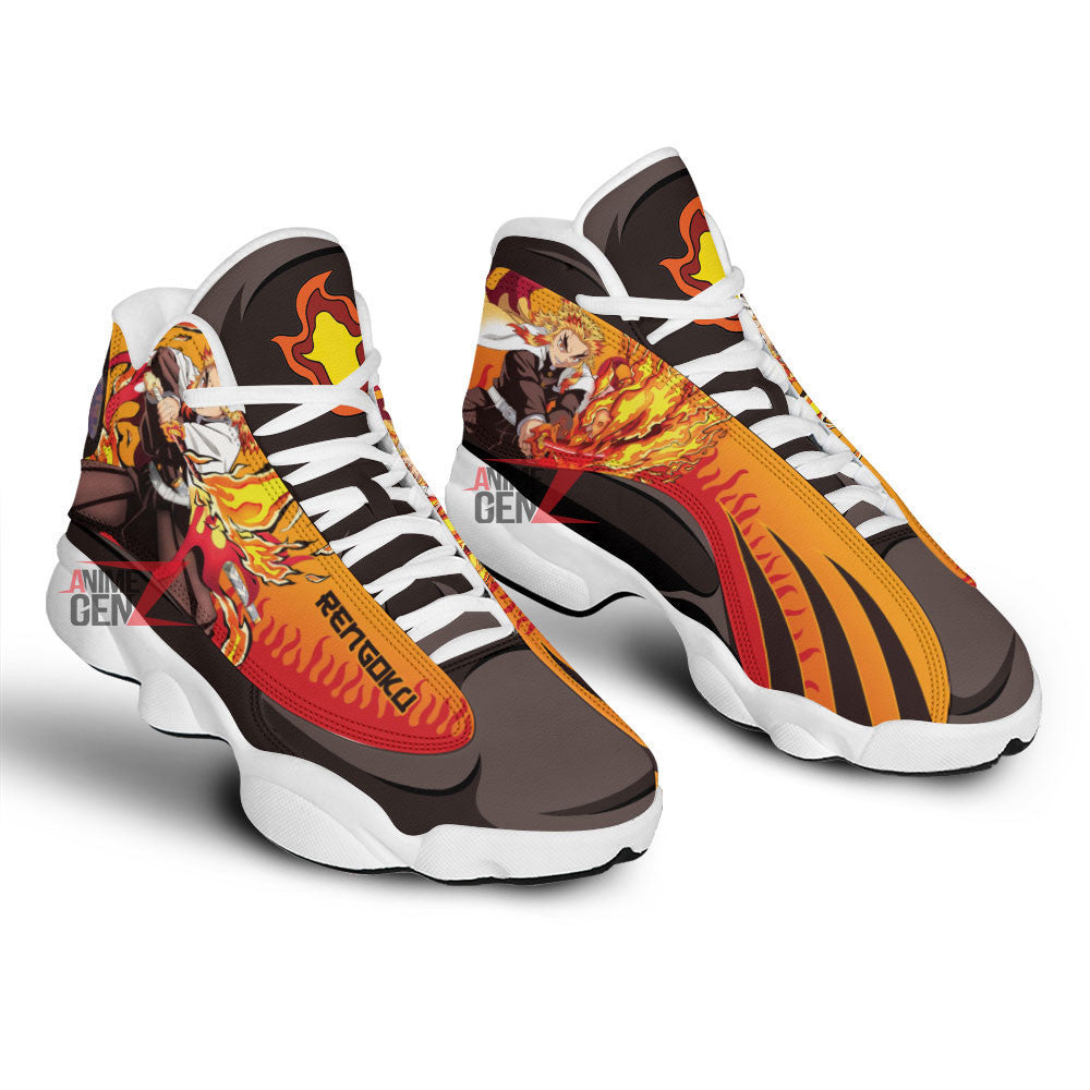 Demon Slayer Air JD13 Sneakers Rengoku Custom Anime Shoes