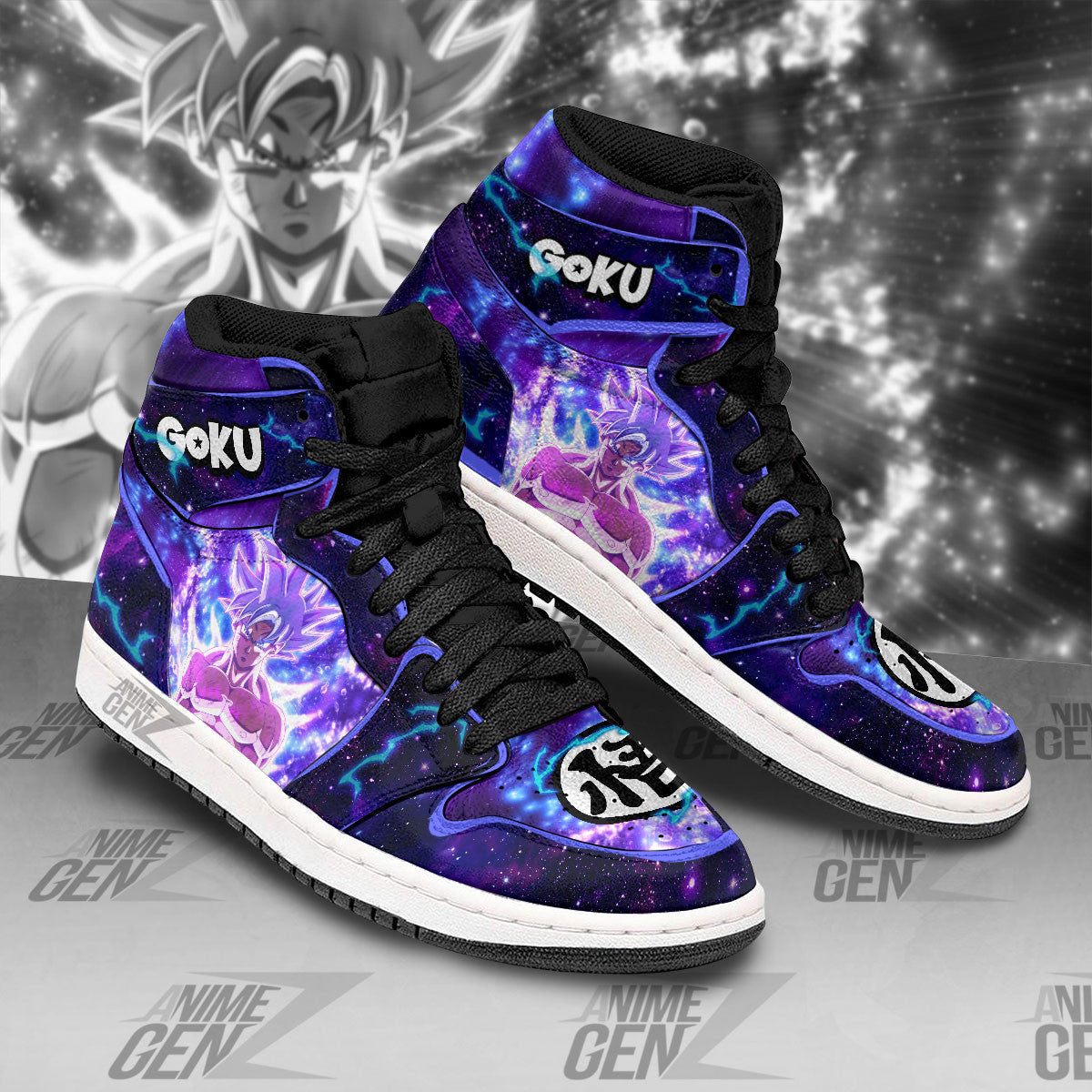 Dragon Ball Son Goku Ultra Instinct JD Sneakers Custom Anime Shoes