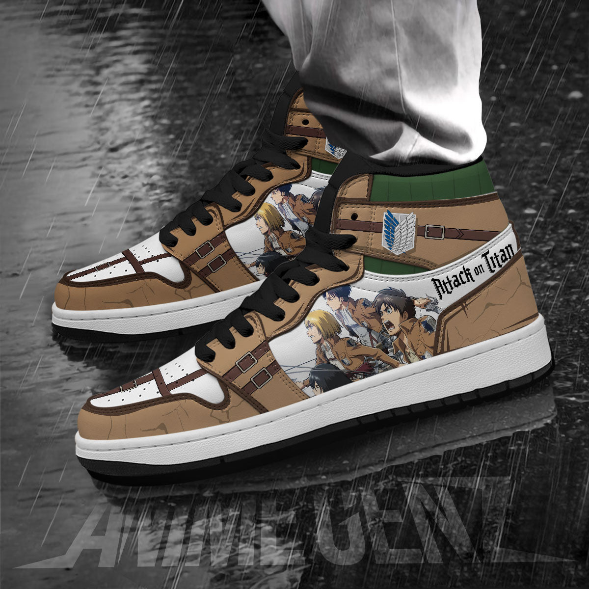 Attack On Titan JD Sneakers Reconnaissance Army Custom Anime Shoes