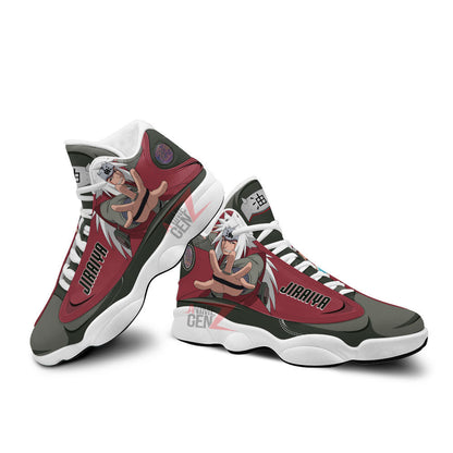 Jiraiya Naruto Air Jordan 13 Sneakers Custom Anime Shoes