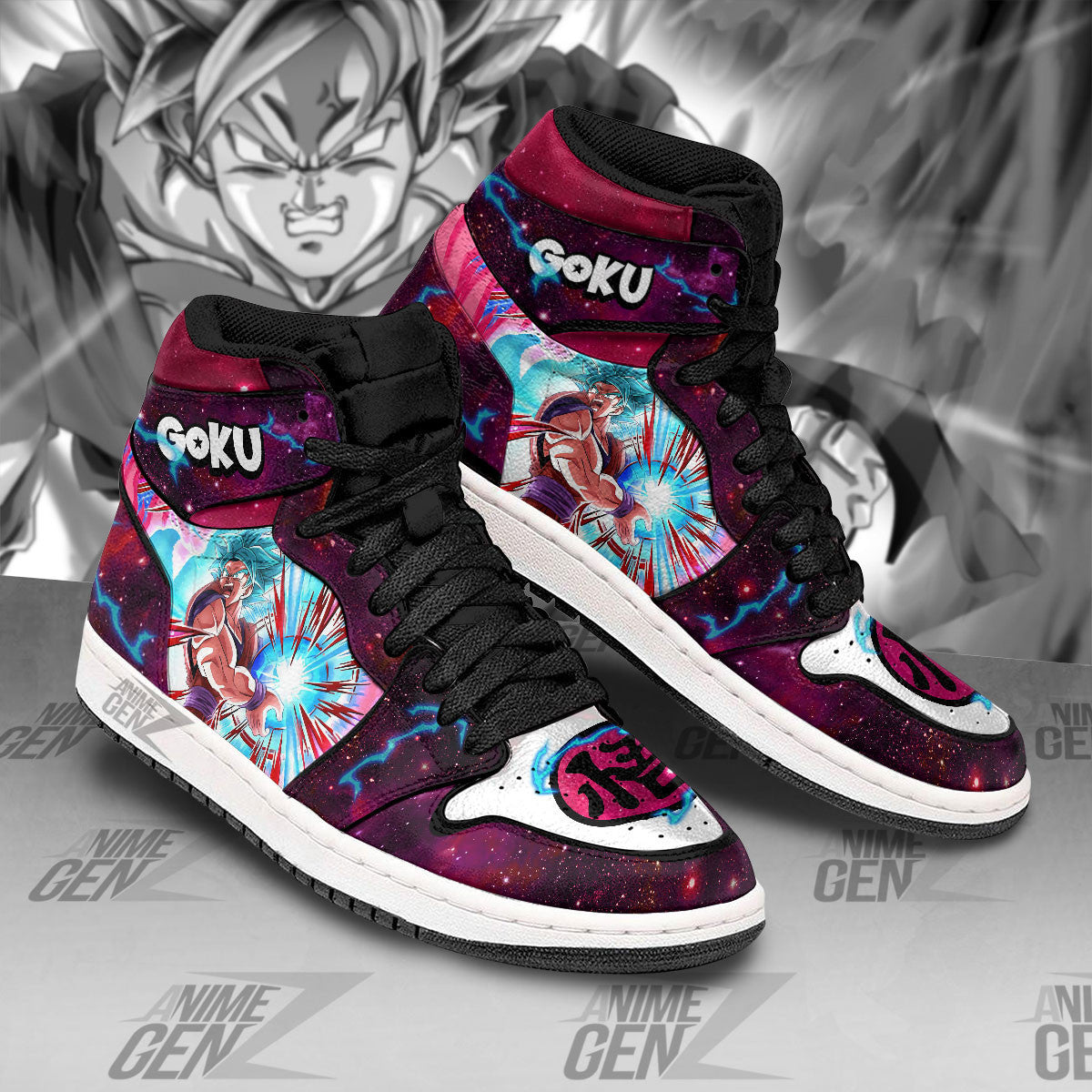 Dragon Ball Son Goku Kaio-ken JD Sneakers Custom Anime Shoes