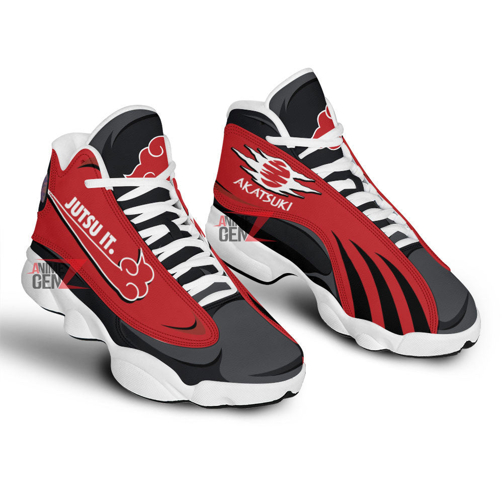 Akatsuki Jutsu It Air Jordan 13 Sneakers Naruto Custom Anime Shoes