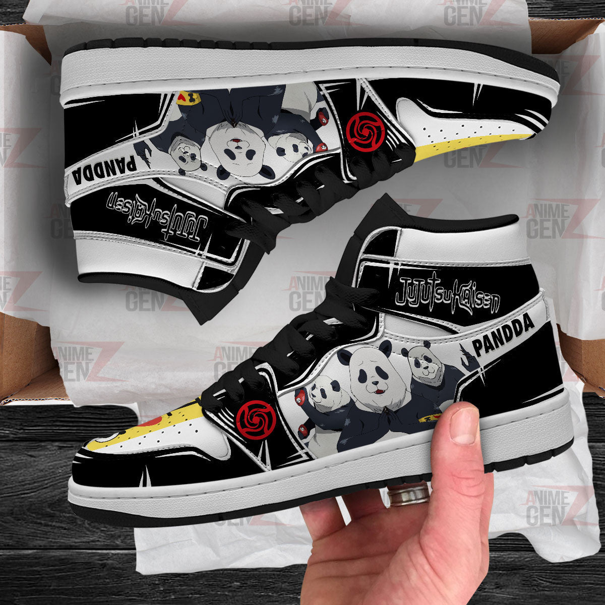 Jujutsu Kaisen JD Sneakers Panda Custom Anime Shoes