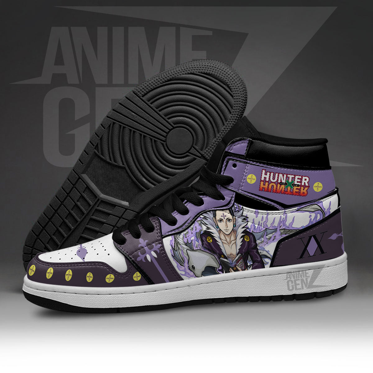 Chrollo Lucilfer JD Sneakers Hunter x Hunter Custom Anime Shoes