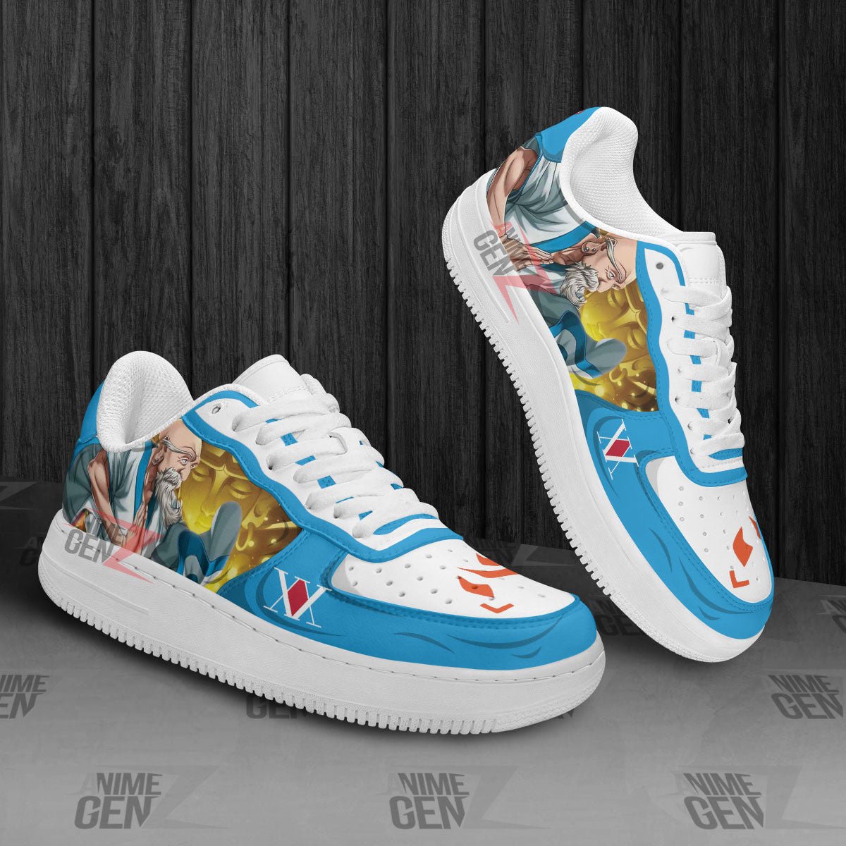Hunter x Hunter Isaac Netero Air Sneakers Custom Anime Shoes