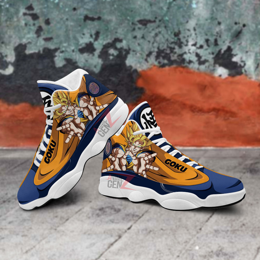 Dragon Ball Goku Super Saiyan 2 Air Jordan 13 Sneakers Custom Anime Shoes