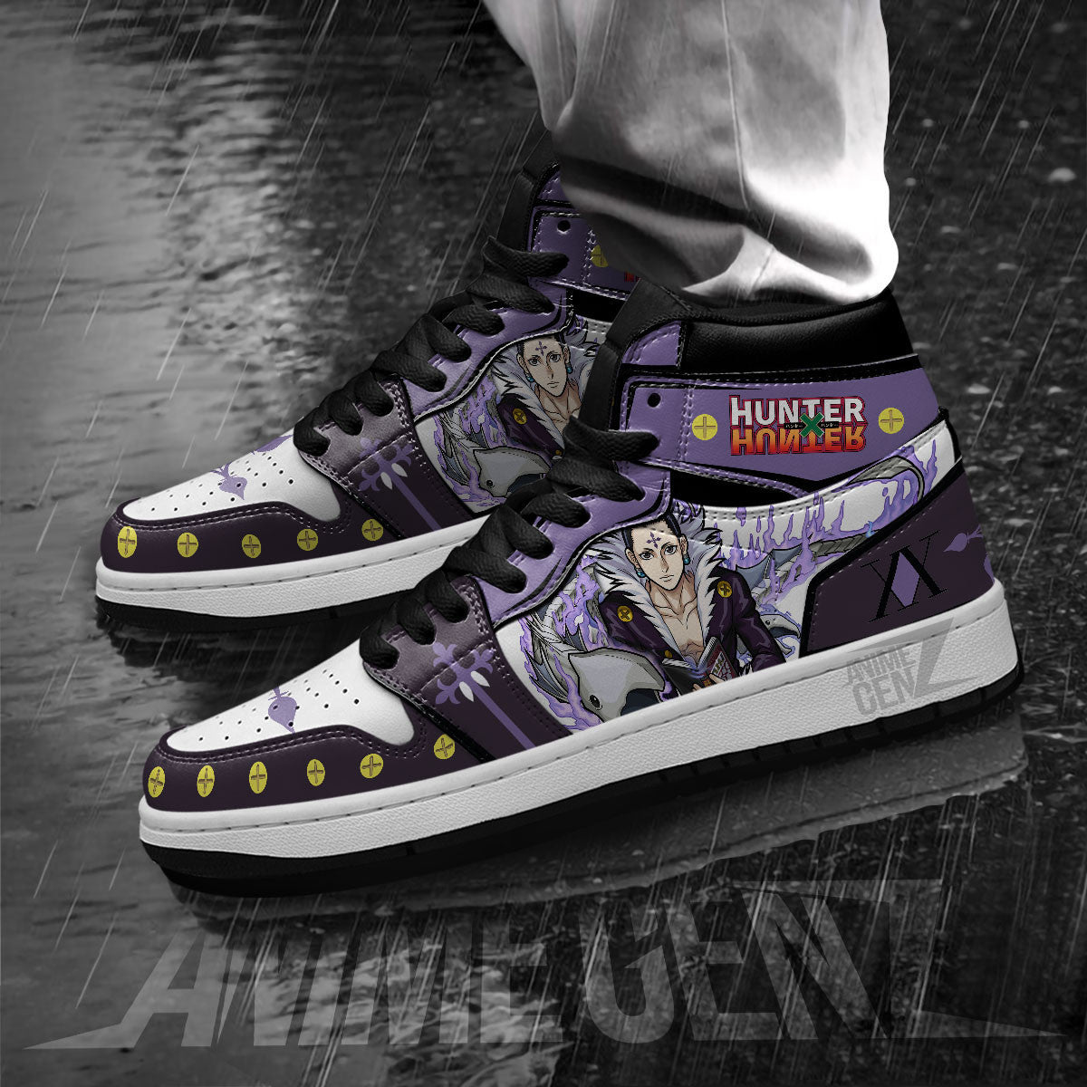 Chrollo Lucilfer JD Sneakers Hunter x Hunter Custom Anime Shoes