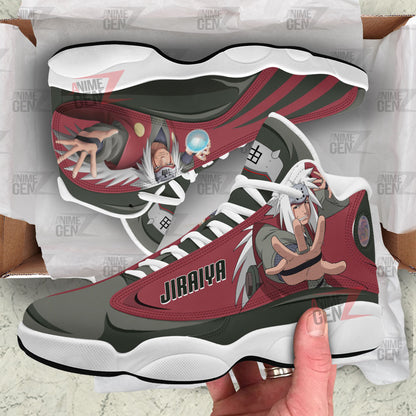 Jiraiya Naruto Air Jordan 13 Sneakers Custom Anime Shoes