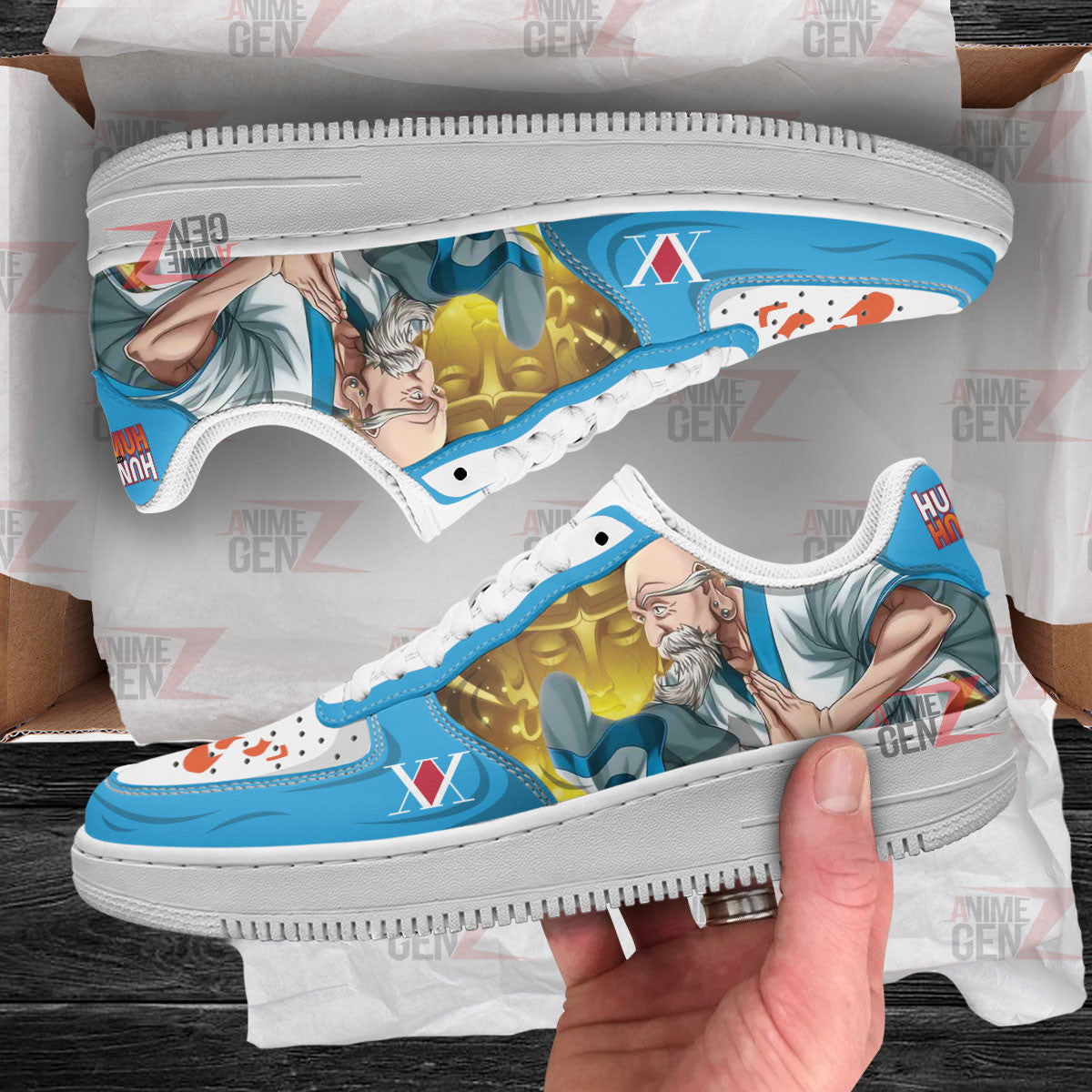 Hunter x Hunter Isaac Netero Air Sneakers Custom Anime Shoes