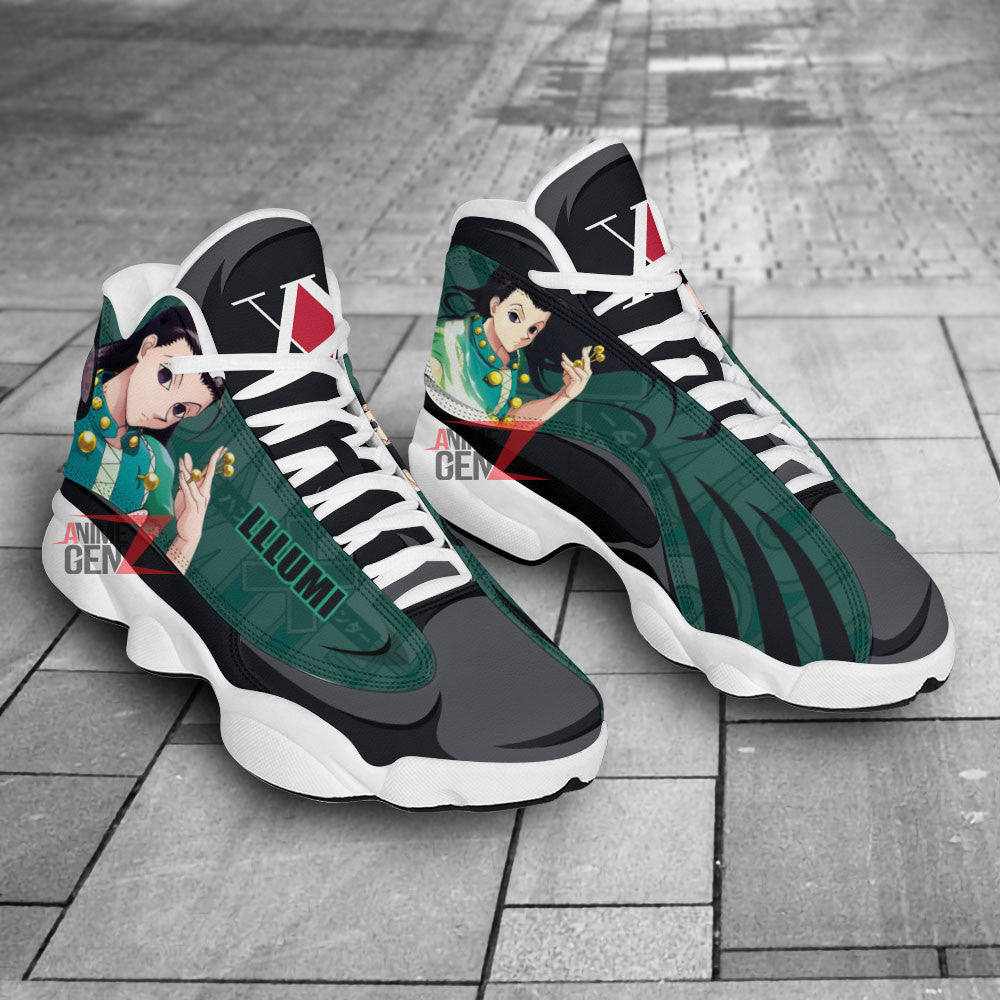 Hunter x Hunter Air Jordan 13 Sneakers Custom Illumi Zoldyck Anime Shoes