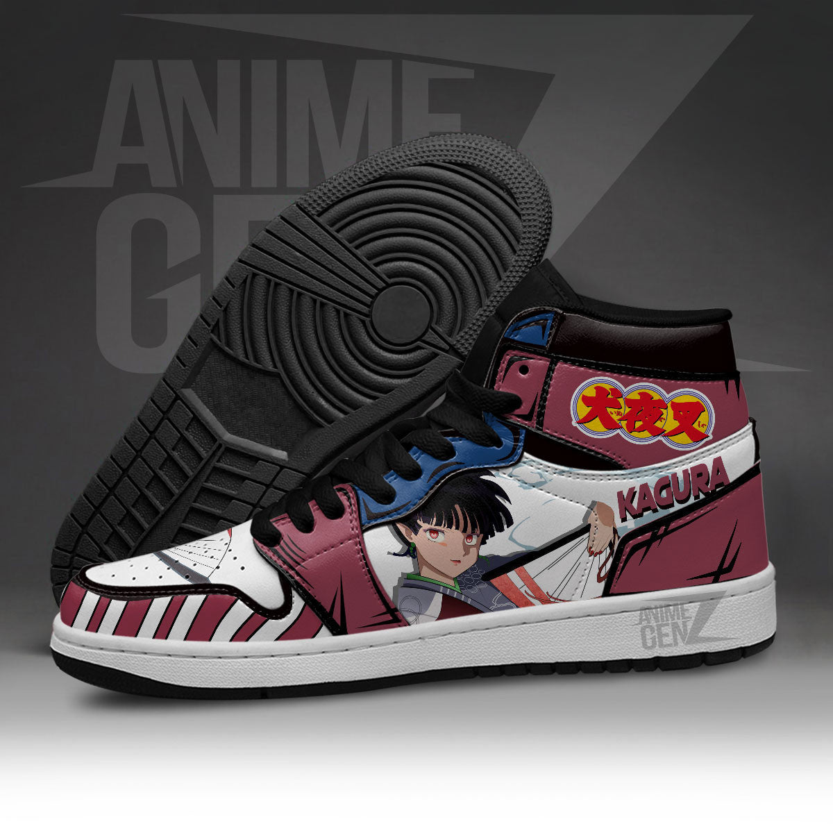 Inuyasha Kagura JD Sneakers Inuyasha Custom Anime Shoes