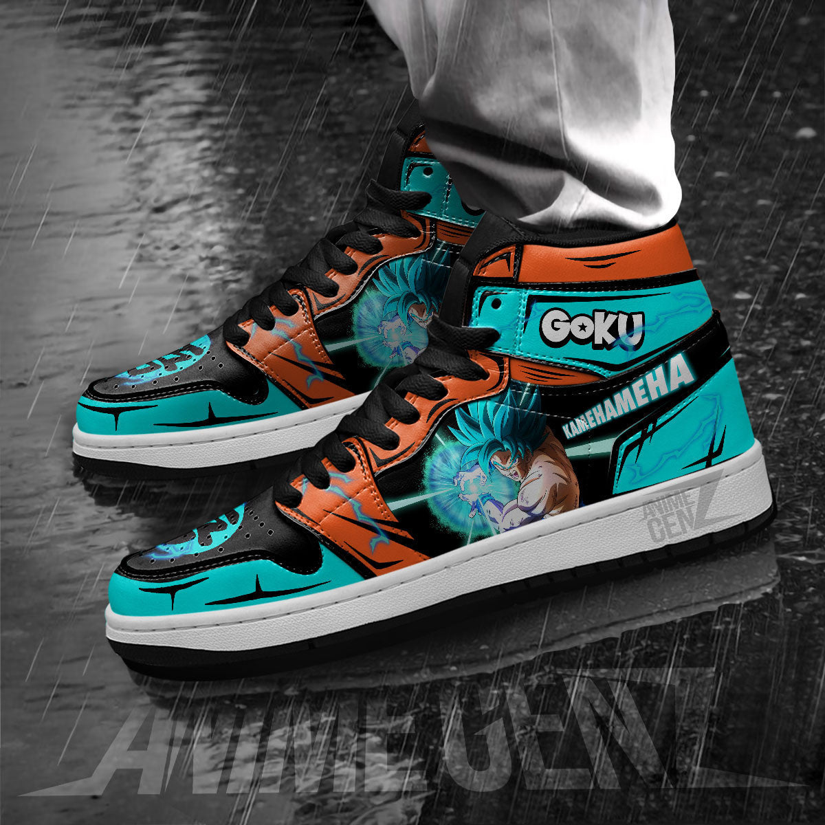 Dragon Ball Son Goku Blue JD Sneakers Custom Anime Shoes
