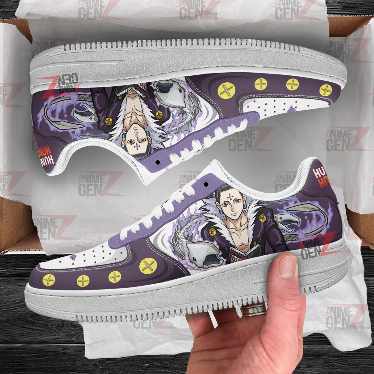 Hunter x Hunter Chrollo Lucilfer Air Sneakers Custom Anime Shoes