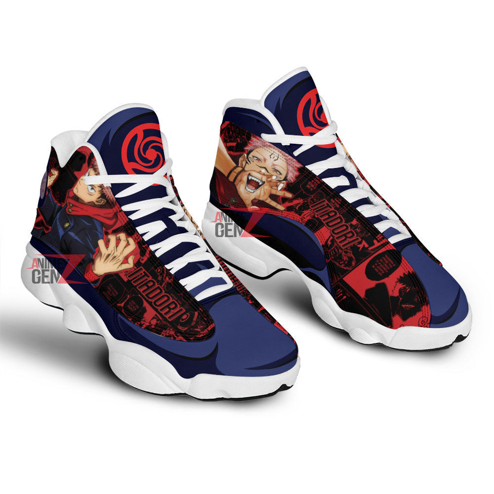 Yuji Itadori x Sukuna Air Jordan 13 Jujutsu Kaisen Custom Anime Shoes