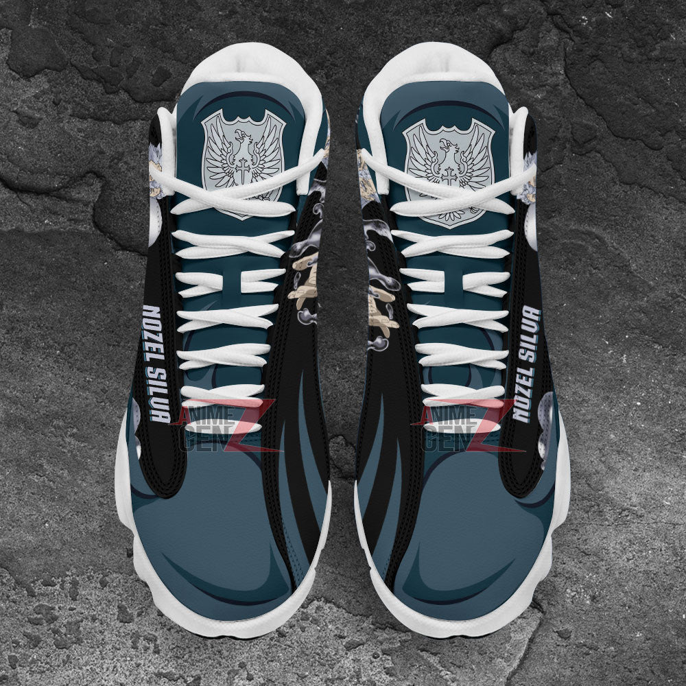 Black Clover Air Jordan 13 Sneakers Nozel SilvaCustom Anime Shoes