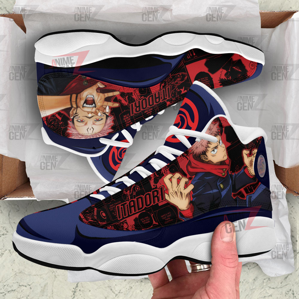 Yuji Itadori x Sukuna Air Jordan 13 Jujutsu Kaisen Custom Anime Shoes