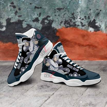Black Clover Air Jordan 13 Sneakers Nozel SilvaCustom Anime Shoes