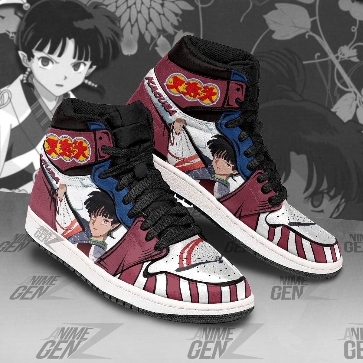Inuyasha Kagura JD Sneakers Inuyasha Custom Anime Shoes