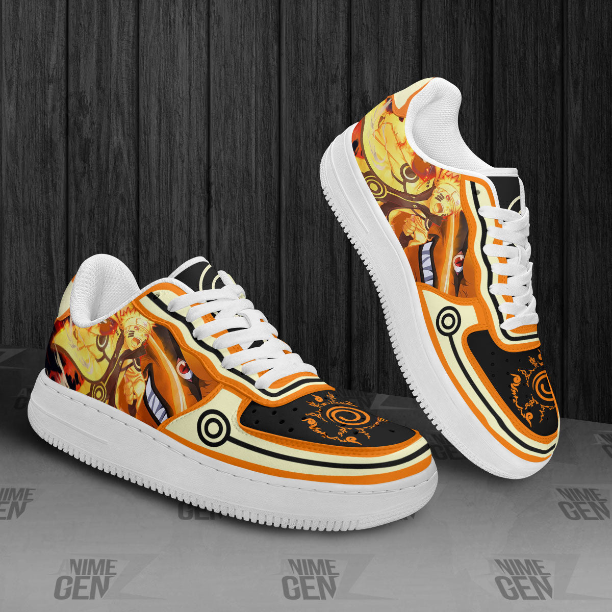 Naruto Bijuu Mode AirSneakers Custom Anime Shoes