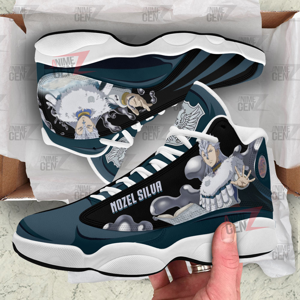 Black Clover Air Jordan 13 Sneakers Nozel SilvaCustom Anime Shoes