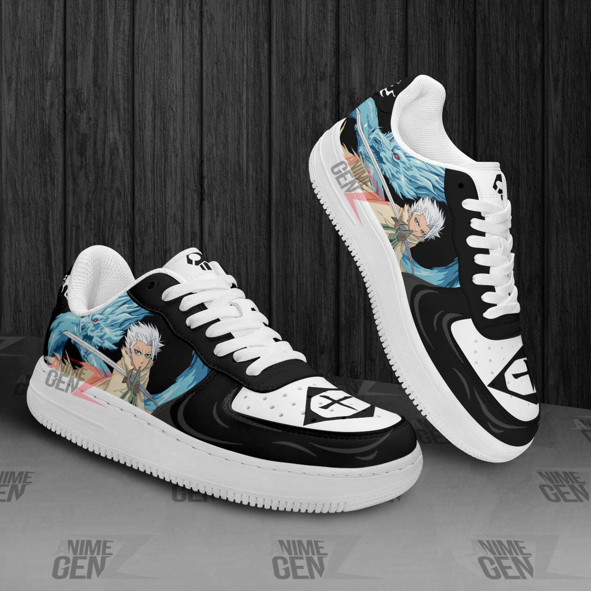 Bleach Toshiro Hitsugaya Air Sneakers Custom Anime Shoes