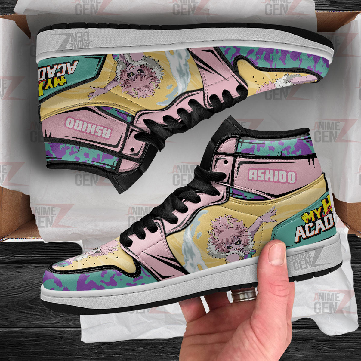 Mina Ashido JD Sneakers Custom Anime My Hero Academia Shoes