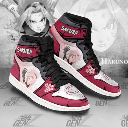 Naruto Sakura Haruno JD Sneaker Custom Anime Shoes