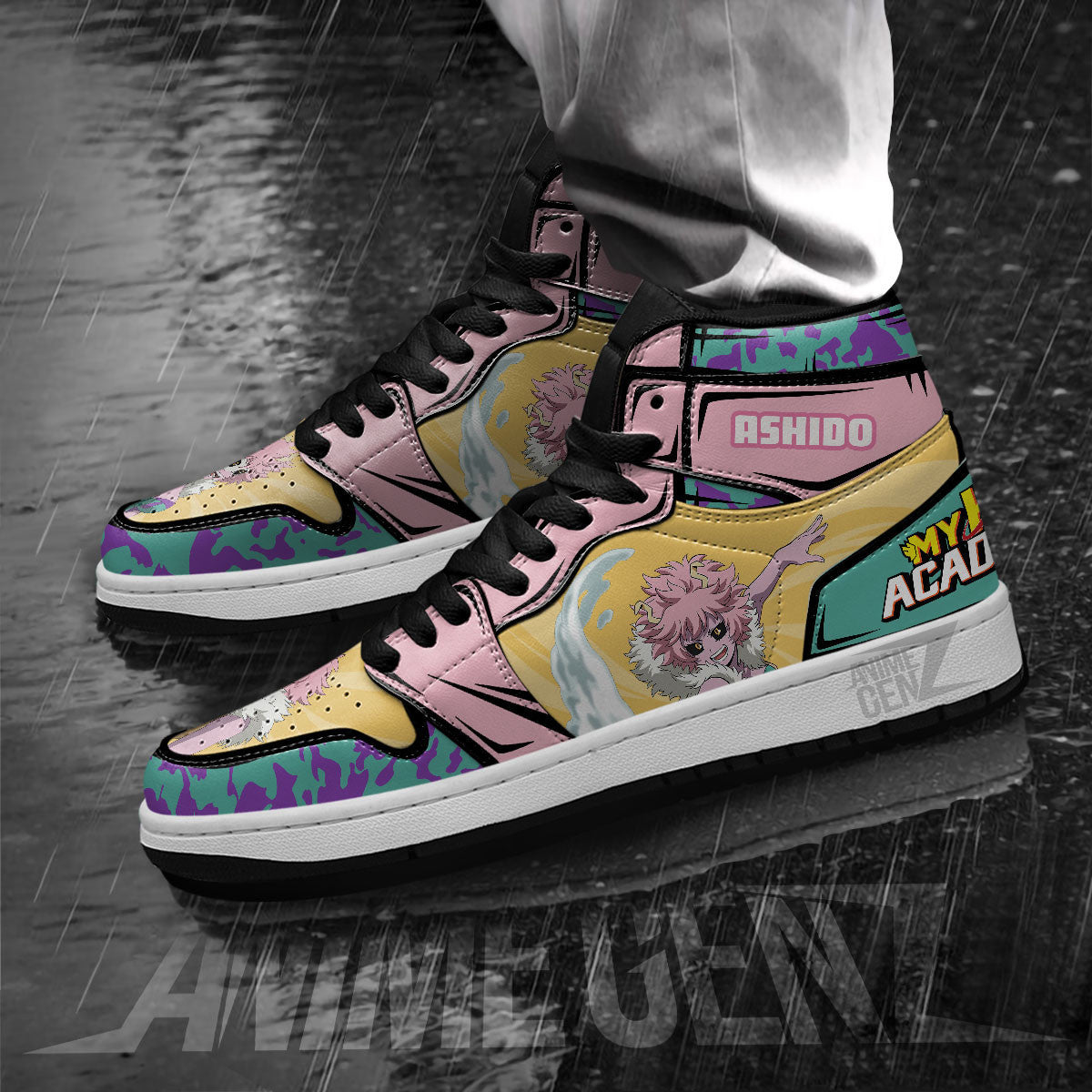 Mina Ashido JD Sneakers Custom Anime My Hero Academia Shoes